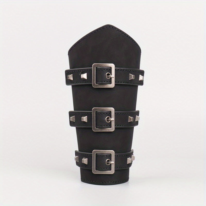 Leather Armguard Buckle Arm Protector Cosplay Bow Arrow Protector
