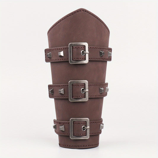 Leather Armguard Buckle Arm Protector Cosplay Bow Arrow Protector