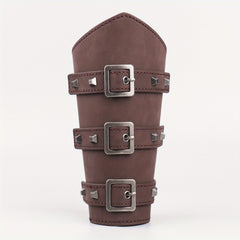 Leather Armguard Buckle Arm Protector Cosplay Bow Arrow Protector