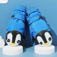 Kids Warm Waterproof Cartoon Ski Mittens for Autumn/Winter