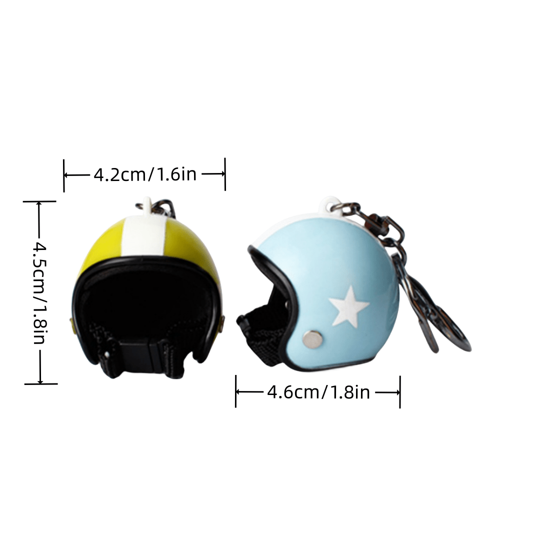 Motorcycle Helmet Key Chain Pendant Decor Accessories