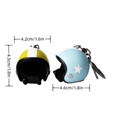 Motorcycle Helmet Key Chain Pendant Decor Accessories