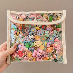 Kids Small Rubber Hair Bands for Summer, 50pcs/100pcs