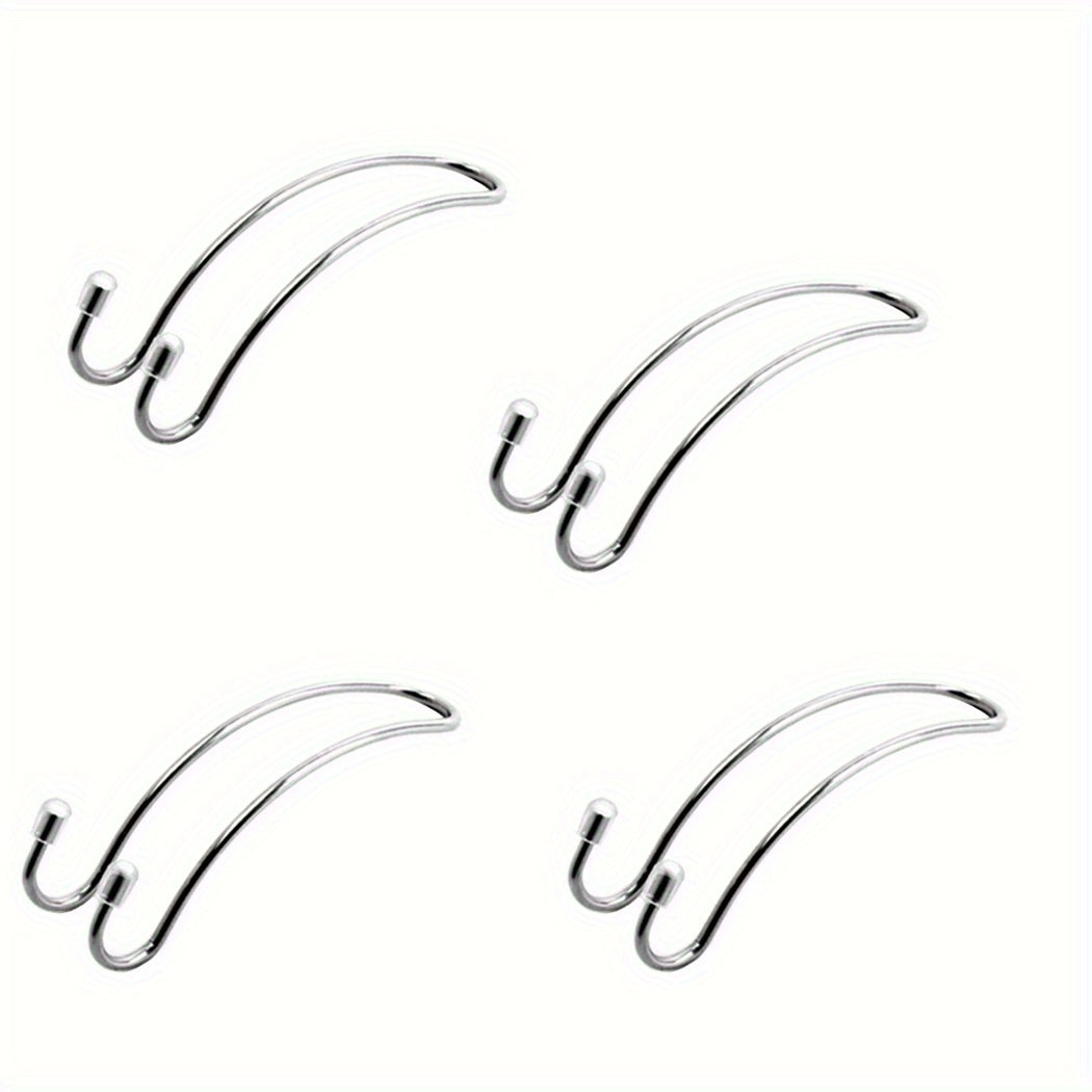 4pcs Car Seat Hook Hidden Headrest Hanger Handbag Coat Storage Organizer