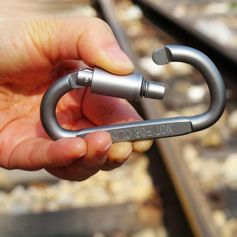 6pcs D ring Aluminum Buckle for Backpack Hiking
