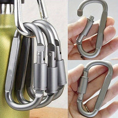 6pcs D ring Aluminum Buckle for Backpack Hiking
