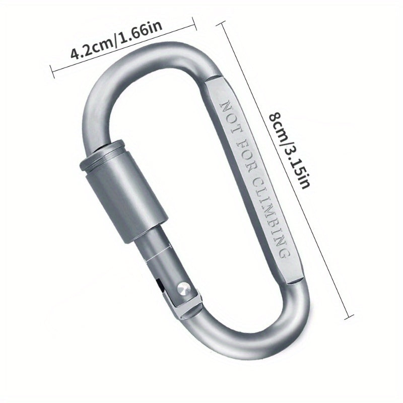 6pcs D ring Aluminum Buckle for Backpack Hiking