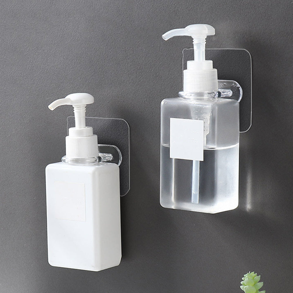 4pcs Reusable Transparent Wall Hooks Waterproof Heavy Duty Self Adhesive Hooks