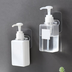 4pcs Reusable Transparent Wall Hooks Waterproof Heavy Duty Self Adhesive Hooks