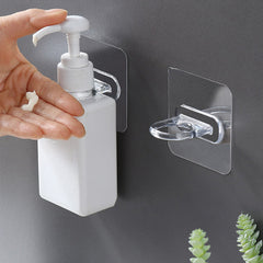 4pcs Reusable Transparent Wall Hooks Waterproof Heavy Duty Self Adhesive Hooks