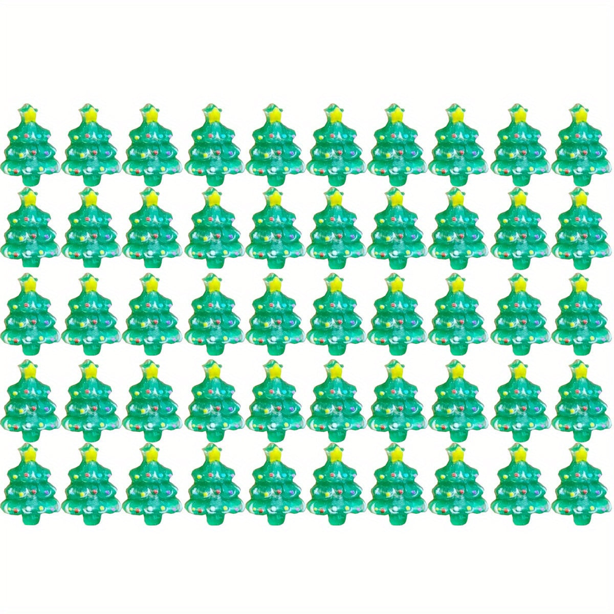 Resin Mini Cartoon Animals Christmas Tree Flat Back Manicure Parts