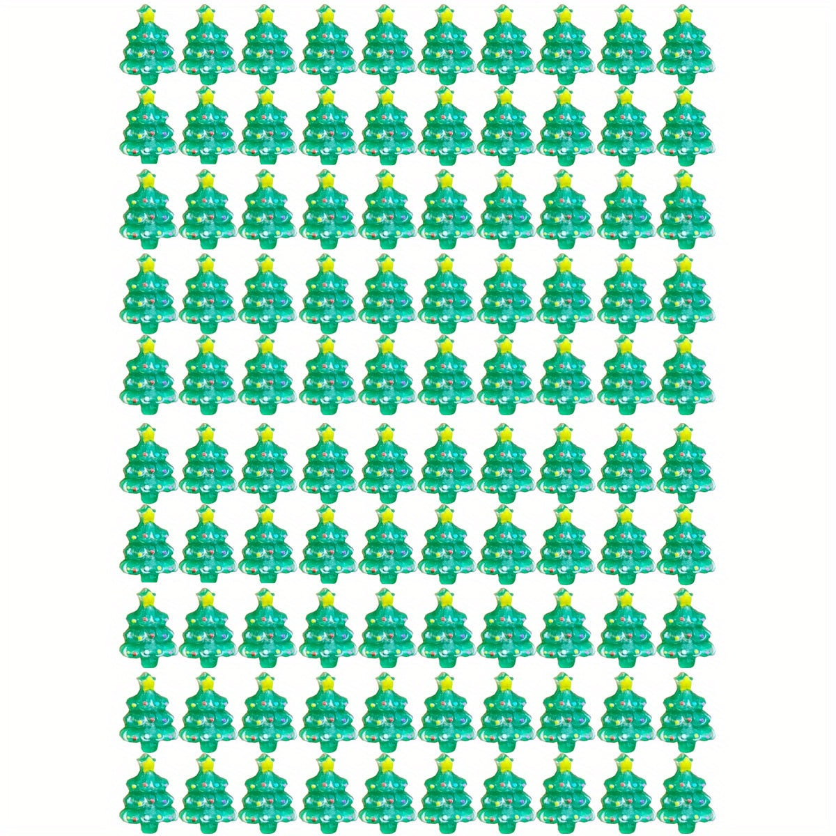 Resin Mini Cartoon Animals Christmas Tree Flat Back Manicure Parts