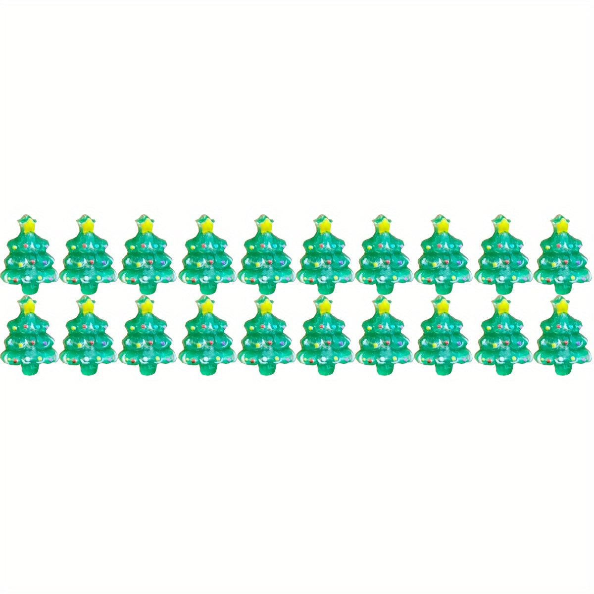 Resin Mini Cartoon Animals Christmas Tree Flat Back Manicure Parts