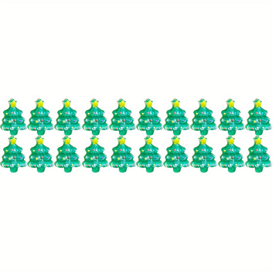 Resin Mini Cartoon Animals Christmas Tree Flat Back Manicure Parts