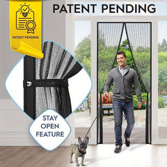 Magnetic Screen Door Heavy Duty Mesh Keeps Bugs Out
