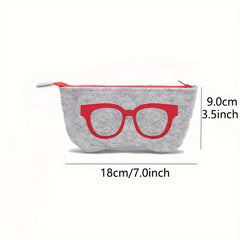 Glasses Zipper Bag Eyewear Accessories Multifunctional Cosmetic Bag
