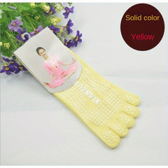 Silicone Grip Five Toe Split Socks Non Slip Yoga Dancing Socks
