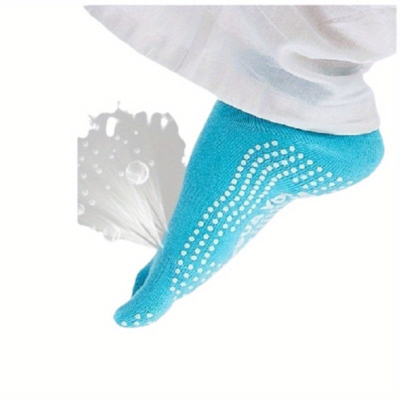 Silicone Grip Five Toe Split Socks Non Slip Yoga Dancing Socks