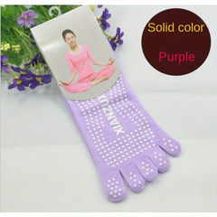 Silicone Grip Five Toe Split Socks Non Slip Yoga Dancing Socks
