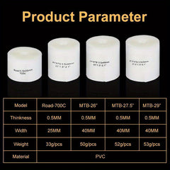 2 Rolls Bicycle Puncture Proof Tire Liner Inner Tube Protector For MTB