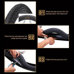2 Rolls Bicycle Puncture Proof Tire Liner Inner Tube Protector For MTB