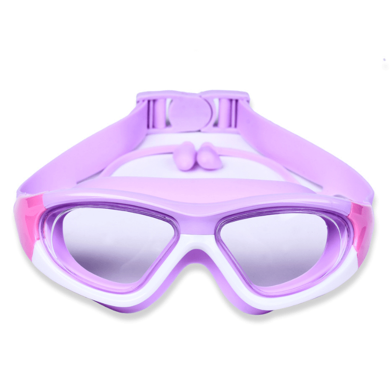 Kids Anti-fog Swim Goggles w/ Earplugs