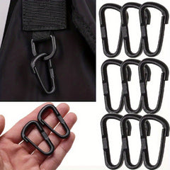 10pcs Nylon Carabiner Bottle Hanging Buckle Keychain Outdoor Camping Hiking