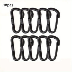 10pcs Nylon Carabiner Bottle Hanging Buckle Keychain Outdoor Camping Hiking