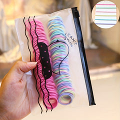 200 400pcs Colorful Elastic Hair Band Set for Girls