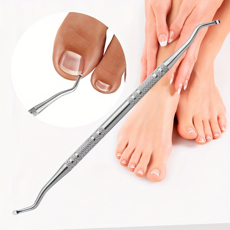 3pcs Ingrown Toenail Removal Tool and File Set Stainless Steel Pedicure Kit