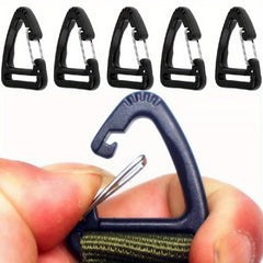 2pcs Plastic Triangle Carabiner Spring Quick Hanging Buckle Keychain