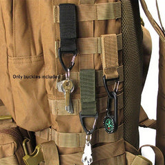 2pcs Plastic Triangle Carabiner Spring Quick Hanging Buckle Keychain