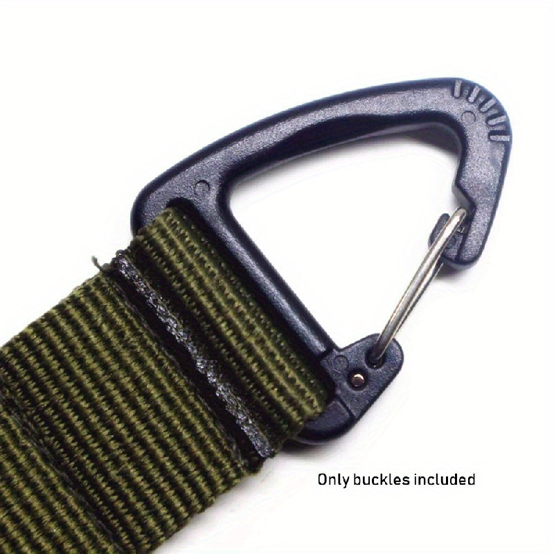 2pcs Plastic Triangle Carabiner Spring Quick Hanging Buckle Keychain