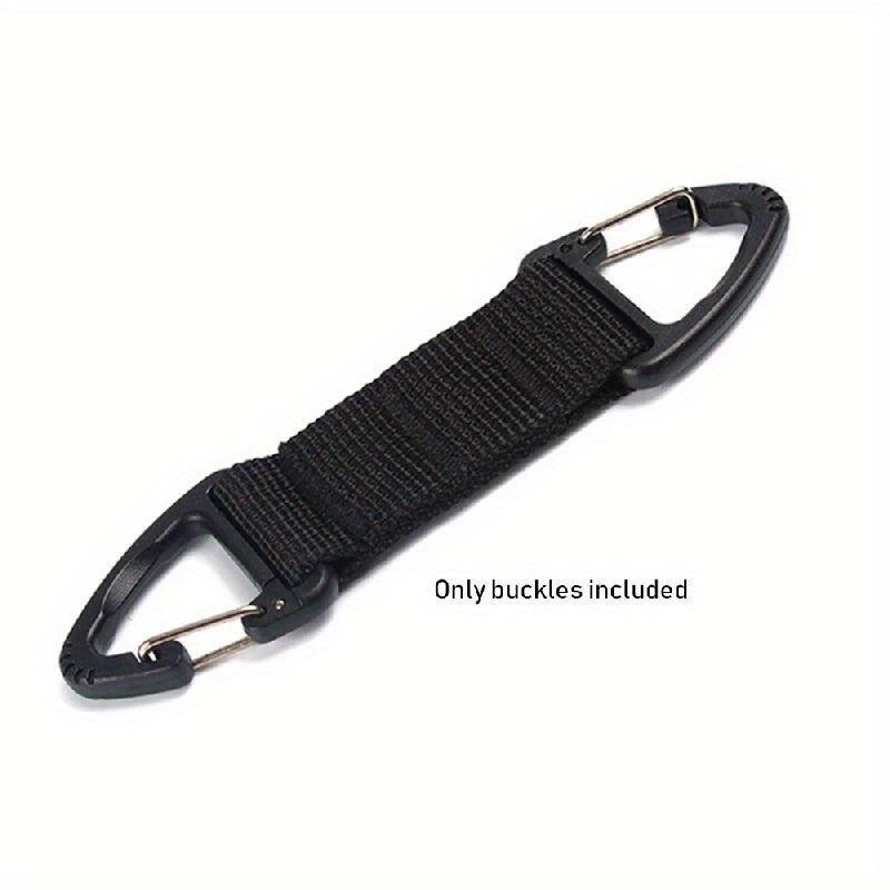 2pcs Plastic Triangle Carabiner Spring Quick Hanging Buckle Keychain