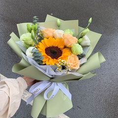 First Love Flower Bouquet Packaging Paper Waterproof - 20 Sheets