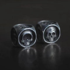 6pcs Skull Bones Silvery Dices for Board Game