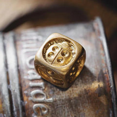 Copper Ladybug Dice Vintage Table Ornament