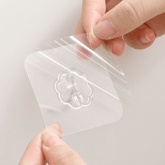 10pcs Transparent Seamless Hook Strong Sticky Hook Magic Seamless Hook