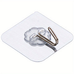 10pcs Transparent Seamless Hook Strong Sticky Hook Magic Seamless Hook