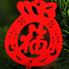 6pcs Chinese Knot Decor Mini Red Lanterns Pendant Spring Supplies