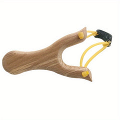 Wooden Slingshot Toy for Outdoor Play with Rubber Band