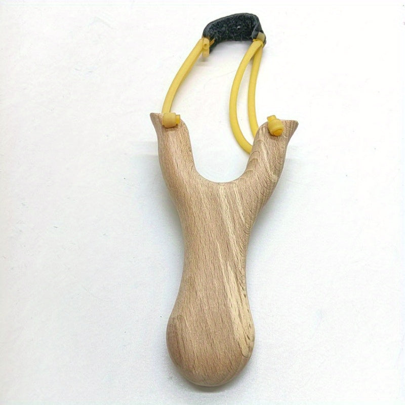 Wooden Slingshot Toy for Outdoor Play with Rubber Band