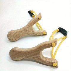 Wooden Slingshot Toy for Outdoor Play with Rubber Band