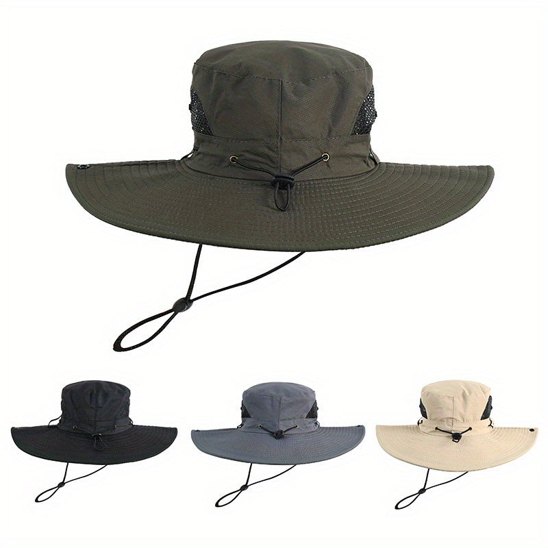 Outdoor Mountaineering Fishing Wide Brim Bucket Hat