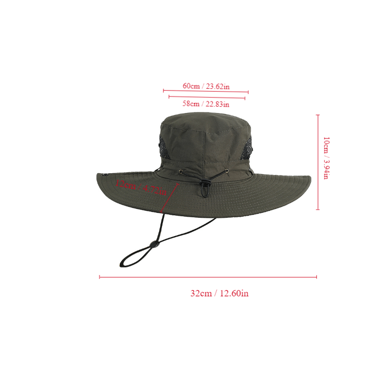 Outdoor Mountaineering Fishing Wide Brim Bucket Hat