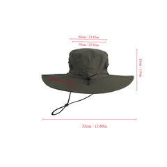 Outdoor Mountaineering Fishing Wide Brim Bucket Hat