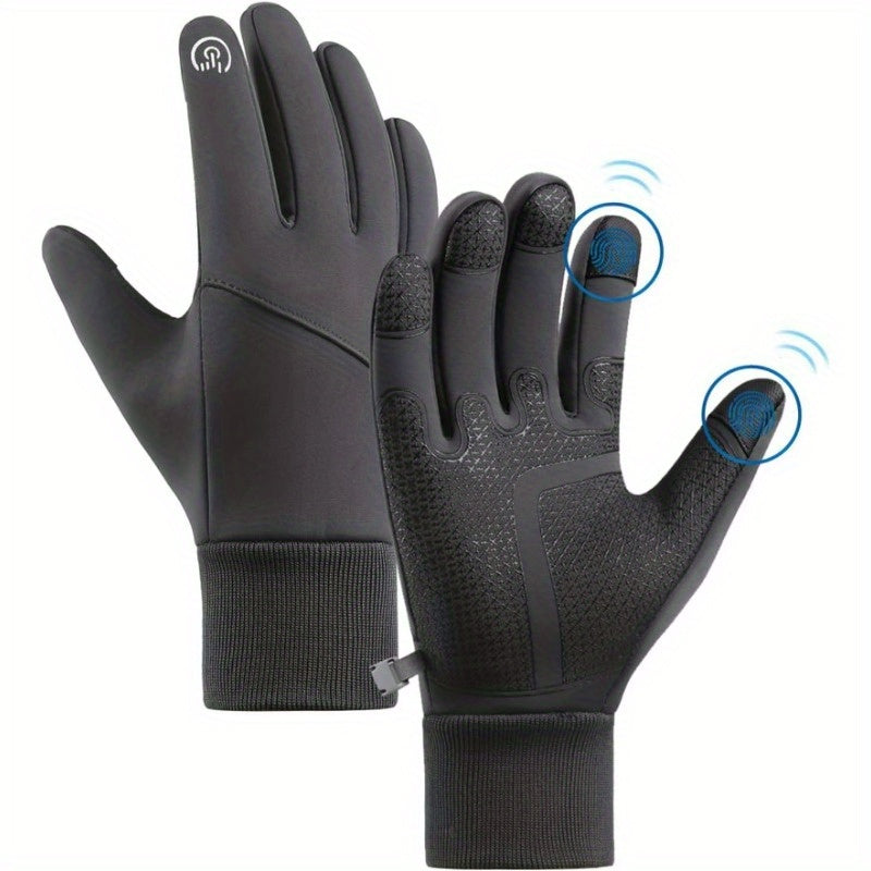 Windproof Winter Cycling Gloves Touch Screen Warm Anti Slip Waterproof