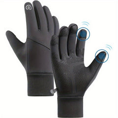 Windproof Winter Cycling Gloves Touch Screen Warm Anti Slip Waterproof