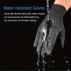 Windproof Winter Cycling Gloves Touch Screen Warm Anti Slip Waterproof