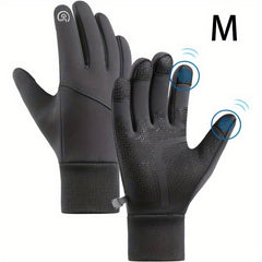 Windproof Winter Cycling Gloves Touch Screen Warm Anti Slip Waterproof